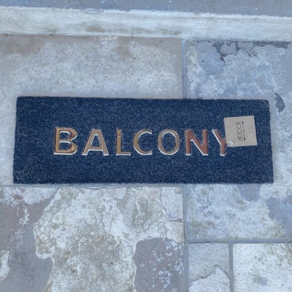 "Balcony” Small Coir Fibre / Stainless Steel Doormat - Picture 1 of 5